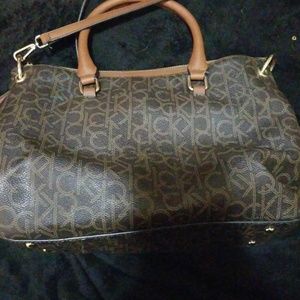 Brown Calvein Klein signature bag